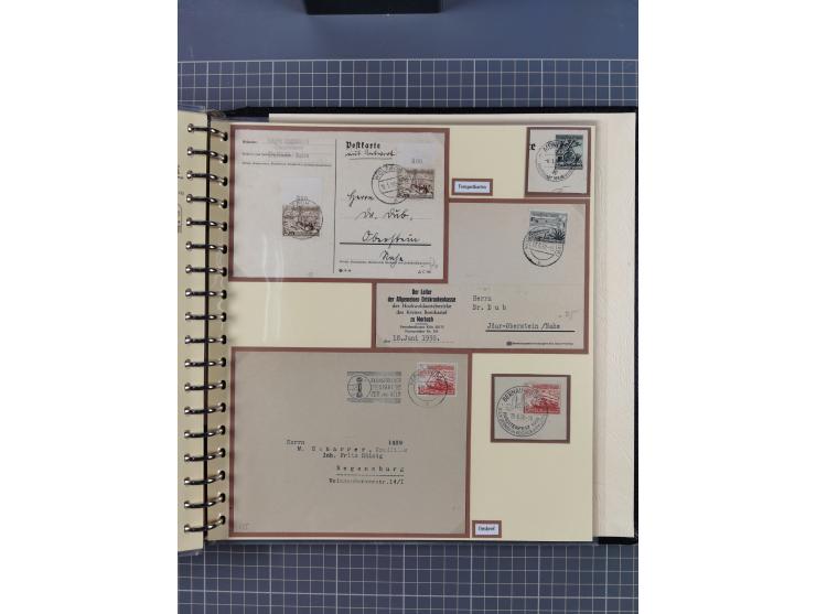 1923/45, umfangreiche Sammlung mit über 1000 Briefen und Karten mit besseren EF- und Mehrfachfrankaturen, vielen R-Briefen, v