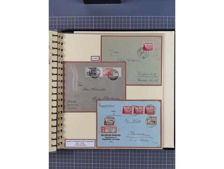 1923/45, umfangreiche Sammlung mit über 1000 Briefen und Karten mit besseren EF- und Mehrfachfrankaturen, vielen R-Briefen, v