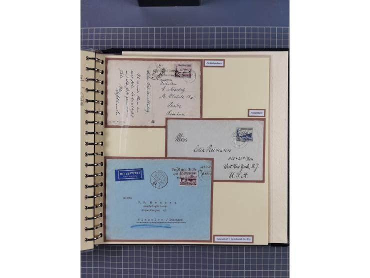 1923/45, umfangreiche Sammlung mit über 1000 Briefen und Karten mit besseren EF- und Mehrfachfrankaturen, vielen R-Briefen, v