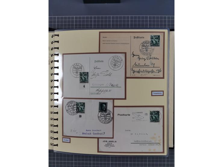 1923/45, umfangreiche Sammlung mit über 1000 Briefen und Karten mit besseren EF- und Mehrfachfrankaturen, vielen R-Briefen, v