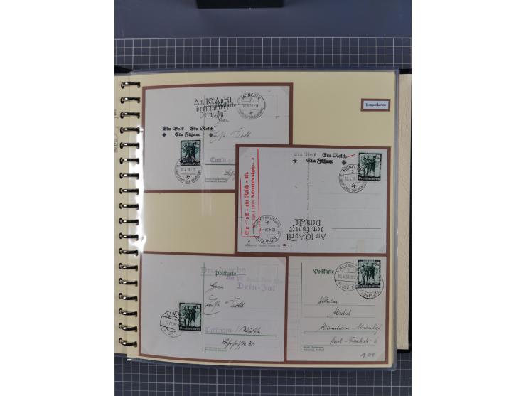 1923/45, umfangreiche Sammlung mit über 1000 Briefen und Karten mit besseren EF- und Mehrfachfrankaturen, vielen R-Briefen, v