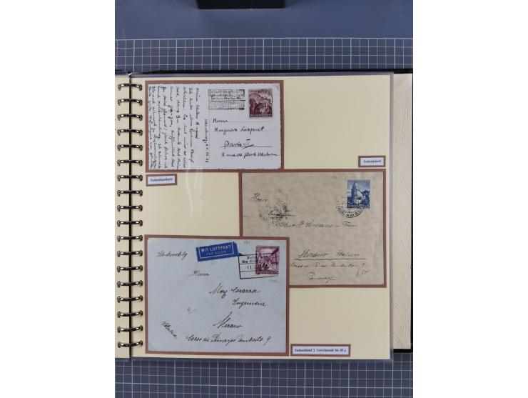 1923/45, umfangreiche Sammlung mit über 1000 Briefen und Karten mit besseren EF- und Mehrfachfrankaturen, vielen R-Briefen, v