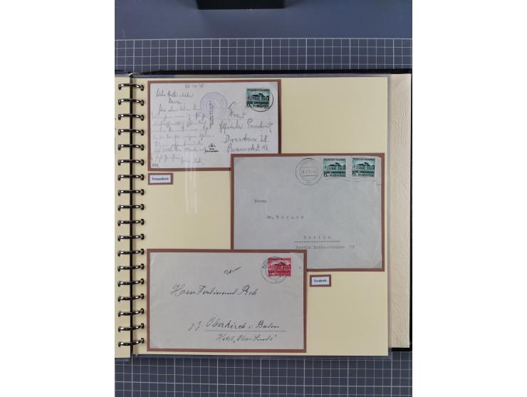 1923/45, umfangreiche Sammlung mit über 1000 Briefen und Karten mit besseren EF- und Mehrfachfrankaturen, vielen R-Briefen, v