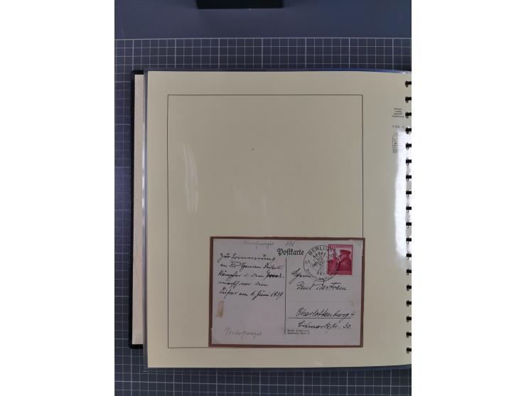 1923/45, umfangreiche Sammlung mit über 1000 Briefen und Karten mit besseren EF- und Mehrfachfrankaturen, vielen R-Briefen, v