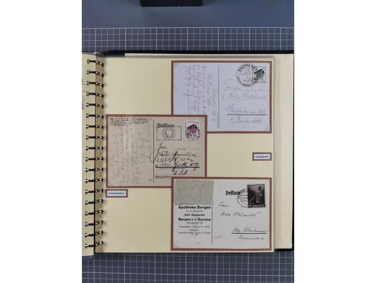 1923/45, umfangreiche Sammlung mit über 1000 Briefen und Karten mit besseren EF- und Mehrfachfrankaturen, vielen R-Briefen, v