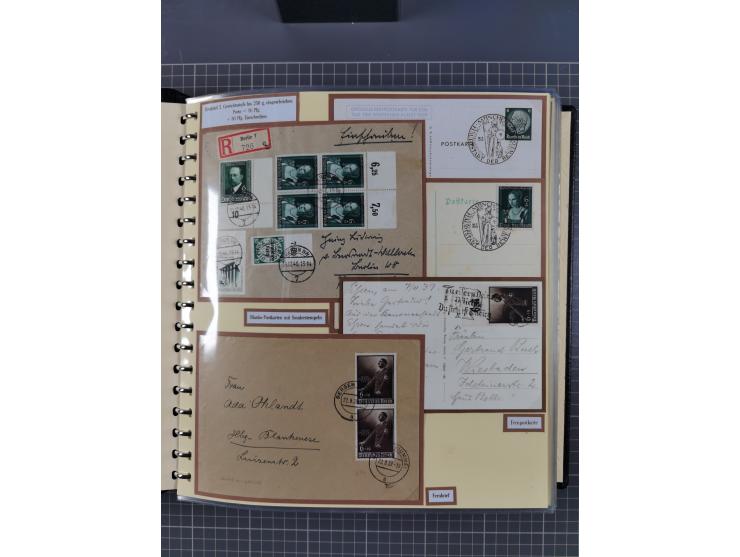 1923/45, umfangreiche Sammlung mit über 1000 Briefen und Karten mit besseren EF- und Mehrfachfrankaturen, vielen R-Briefen, v