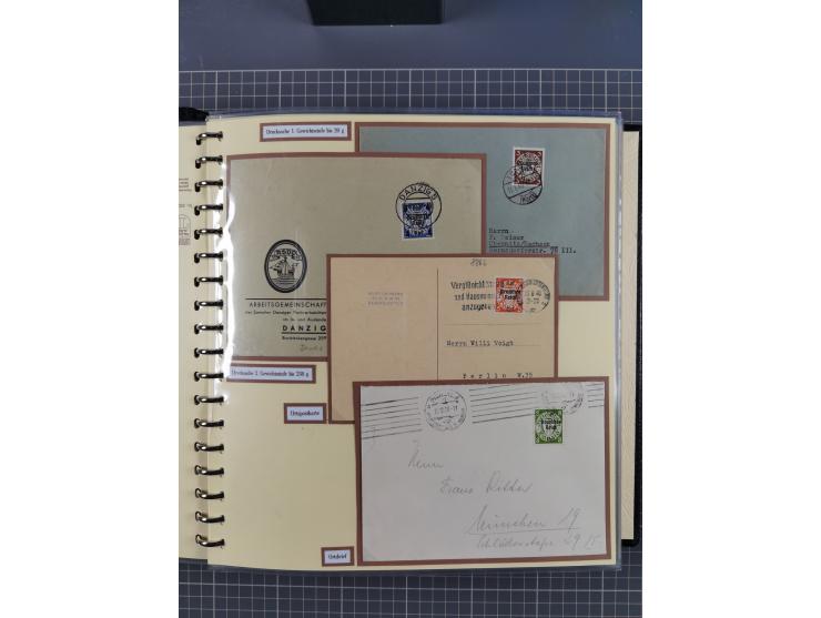 1923/45, umfangreiche Sammlung mit über 1000 Briefen und Karten mit besseren EF- und Mehrfachfrankaturen, vielen R-Briefen, v