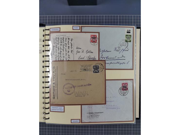 1923/45, umfangreiche Sammlung mit über 1000 Briefen und Karten mit besseren EF- und Mehrfachfrankaturen, vielen R-Briefen, v