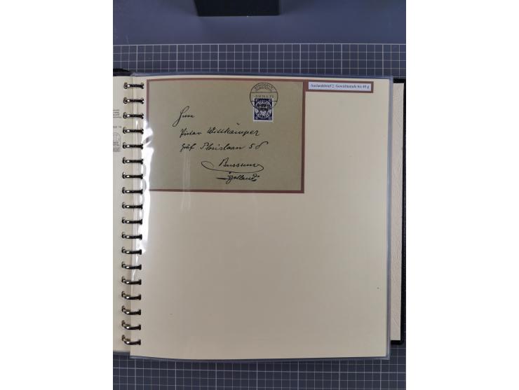 1923/45, umfangreiche Sammlung mit über 1000 Briefen und Karten mit besseren EF- und Mehrfachfrankaturen, vielen R-Briefen, v