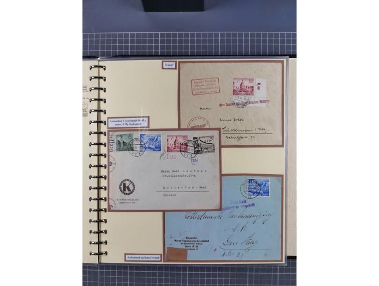1923/45, umfangreiche Sammlung mit über 1000 Briefen und Karten mit besseren EF- und Mehrfachfrankaturen, vielen R-Briefen, v