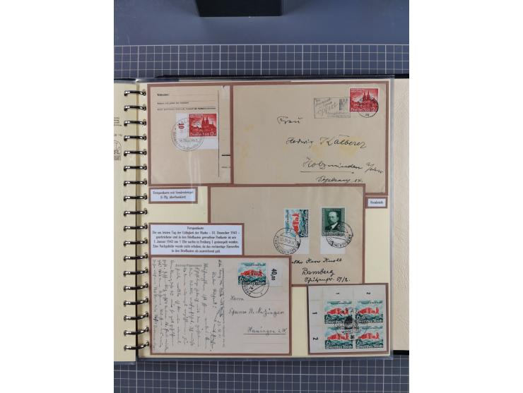 1923/45, umfangreiche Sammlung mit über 1000 Briefen und Karten mit besseren EF- und Mehrfachfrankaturen, vielen R-Briefen, v