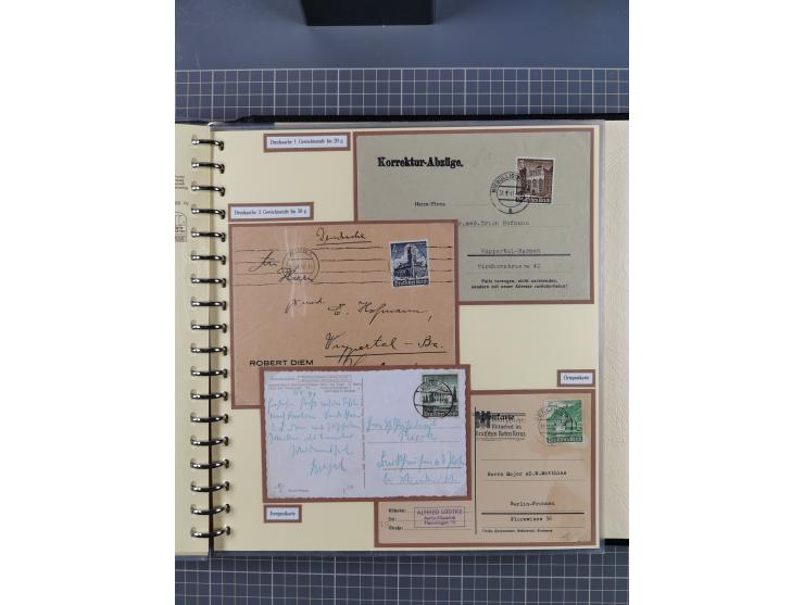 1923/45, umfangreiche Sammlung mit über 1000 Briefen und Karten mit besseren EF- und Mehrfachfrankaturen, vielen R-Briefen, v
