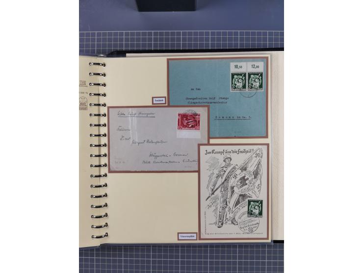 1923/45, umfangreiche Sammlung mit über 1000 Briefen und Karten mit besseren EF- und Mehrfachfrankaturen, vielen R-Briefen, v