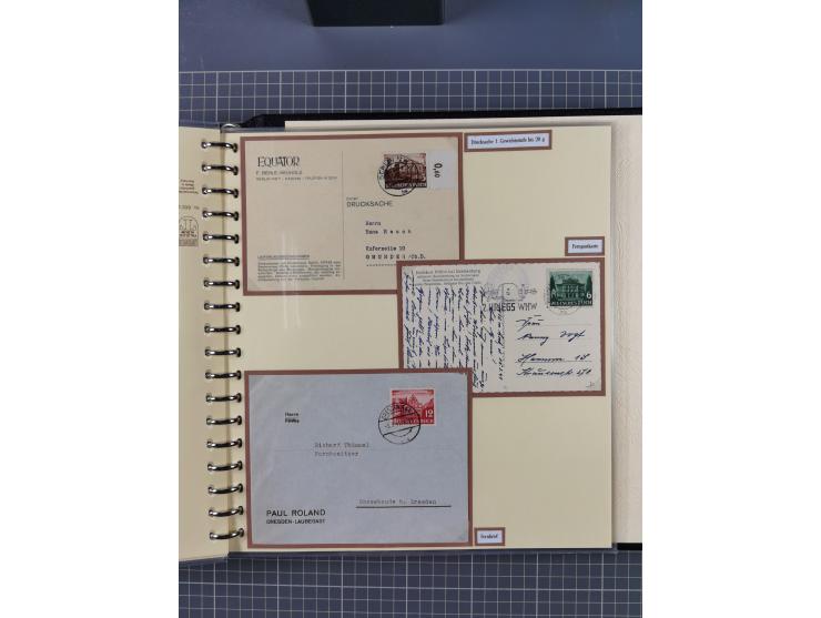 1923/45, umfangreiche Sammlung mit über 1000 Briefen und Karten mit besseren EF- und Mehrfachfrankaturen, vielen R-Briefen, v