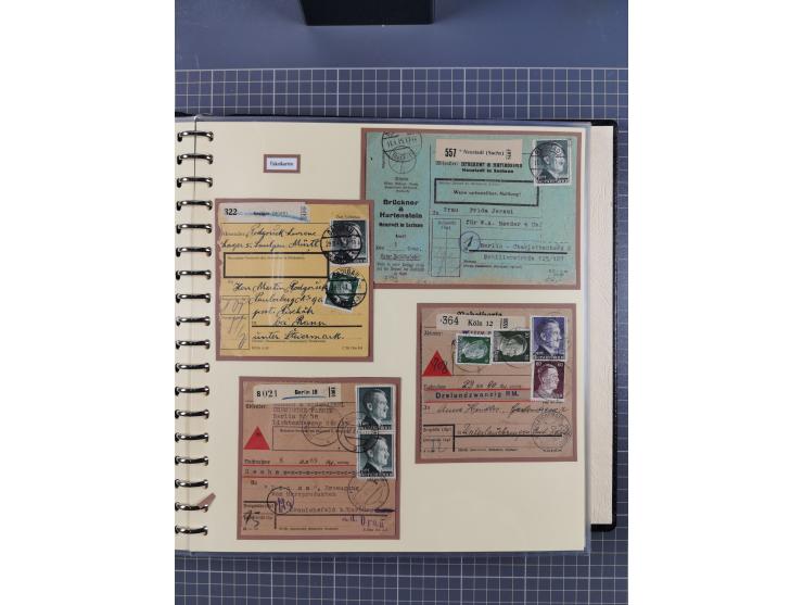 1923/45, umfangreiche Sammlung mit über 1000 Briefen und Karten mit besseren EF- und Mehrfachfrankaturen, vielen R-Briefen, v