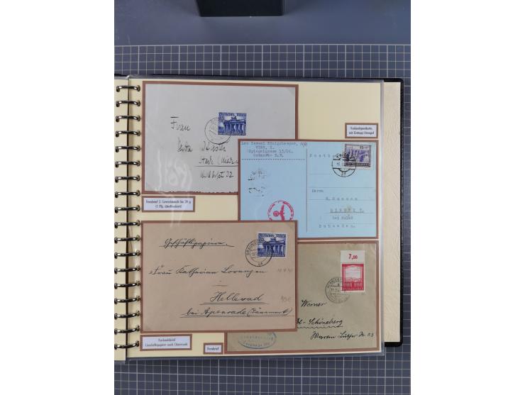 1923/45, umfangreiche Sammlung mit über 1000 Briefen und Karten mit besseren EF- und Mehrfachfrankaturen, vielen R-Briefen, v