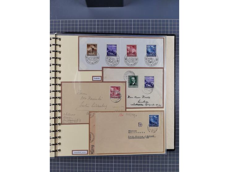 1923/45, umfangreiche Sammlung mit über 1000 Briefen und Karten mit besseren EF- und Mehrfachfrankaturen, vielen R-Briefen, v