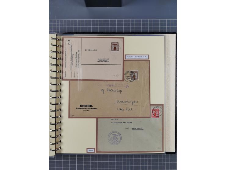 1923/45, umfangreiche Sammlung mit über 1000 Briefen und Karten mit besseren EF- und Mehrfachfrankaturen, vielen R-Briefen, v