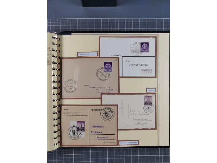 1923/45, umfangreiche Sammlung mit über 1000 Briefen und Karten mit besseren EF- und Mehrfachfrankaturen, vielen R-Briefen, v