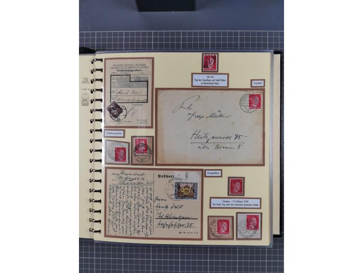 1923/45, umfangreiche Sammlung mit über 1000 Briefen und Karten mit besseren EF- und Mehrfachfrankaturen, vielen R-Briefen, v