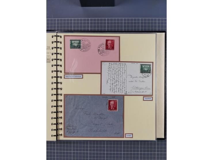 1923/45, umfangreiche Sammlung mit über 1000 Briefen und Karten mit besseren EF- und Mehrfachfrankaturen, vielen R-Briefen, v