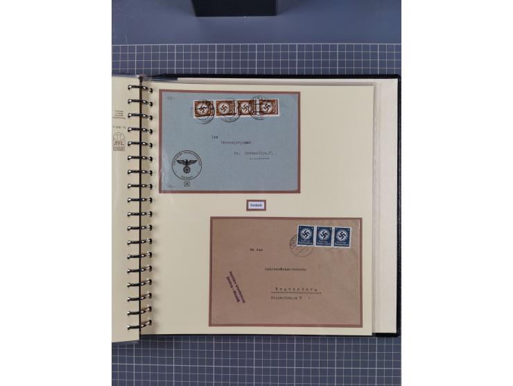 1923/45, umfangreiche Sammlung mit über 1000 Briefen und Karten mit besseren EF- und Mehrfachfrankaturen, vielen R-Briefen, v