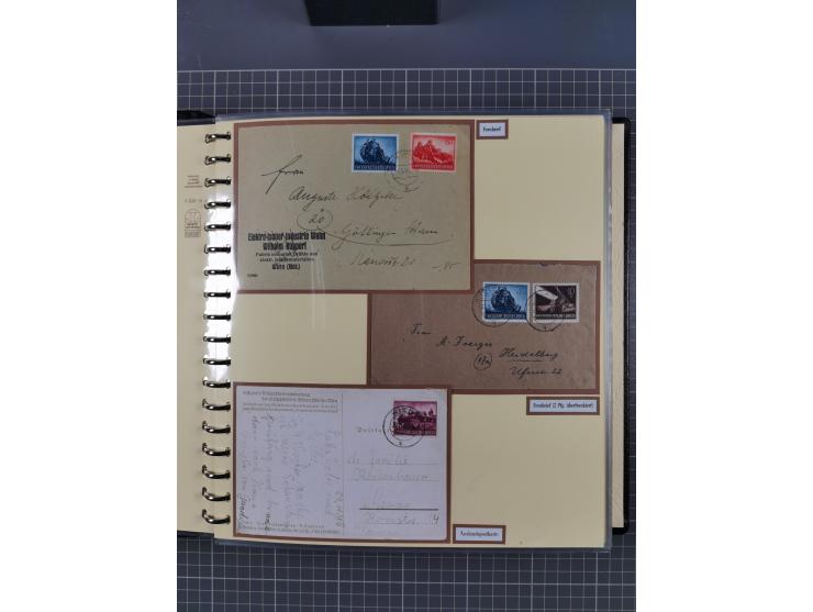 1923/45, umfangreiche Sammlung mit über 1000 Briefen und Karten mit besseren EF- und Mehrfachfrankaturen, vielen R-Briefen, v