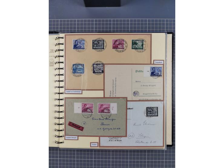 1923/45, umfangreiche Sammlung mit über 1000 Briefen und Karten mit besseren EF- und Mehrfachfrankaturen, vielen R-Briefen, v