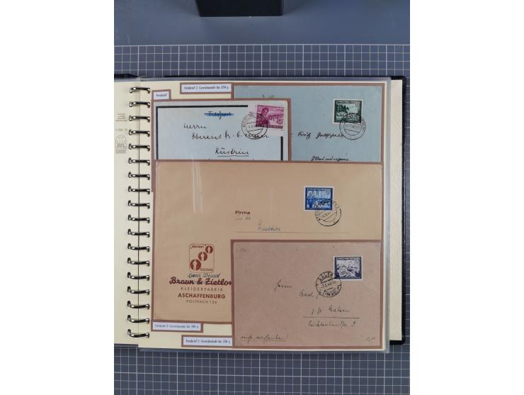 1923/45, umfangreiche Sammlung mit über 1000 Briefen und Karten mit besseren EF- und Mehrfachfrankaturen, vielen R-Briefen, v