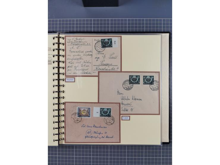 1923/45, umfangreiche Sammlung mit über 1000 Briefen und Karten mit besseren EF- und Mehrfachfrankaturen, vielen R-Briefen, v