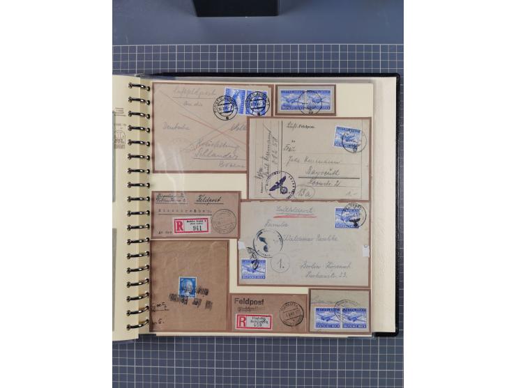 1923/45, umfangreiche Sammlung mit über 1000 Briefen und Karten mit besseren EF- und Mehrfachfrankaturen, vielen R-Briefen, v