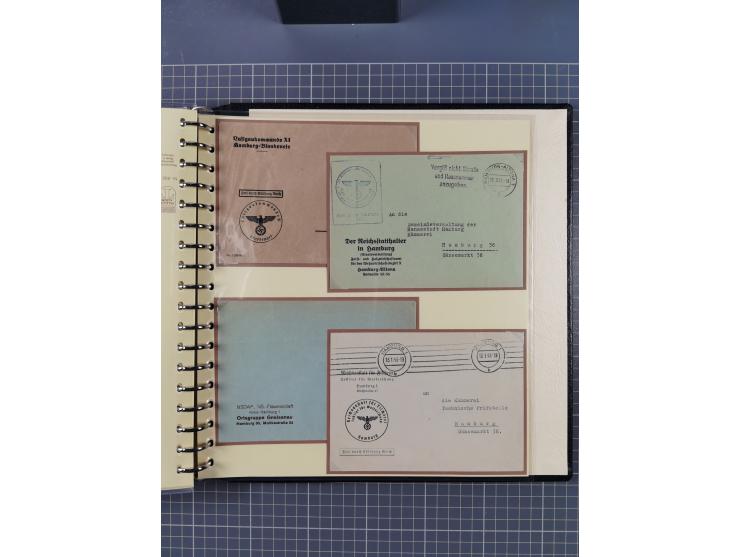 1923/45, umfangreiche Sammlung mit über 1000 Briefen und Karten mit besseren EF- und Mehrfachfrankaturen, vielen R-Briefen, v