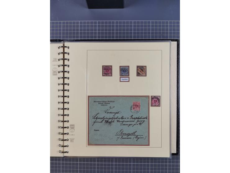 1875/45, umfangreiche Sammlung mit einigen hundert Briefen, Karten und Ganzsachen sowie einigen Briefstücken und losen Marken