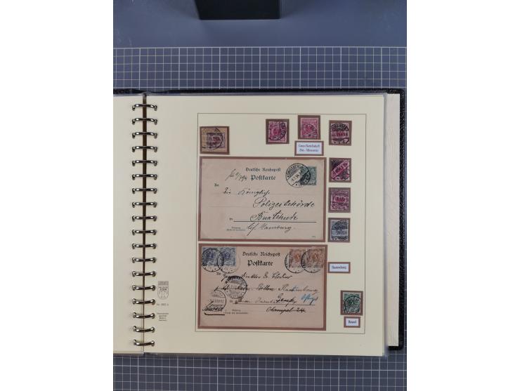 1875/45, umfangreiche Sammlung mit einigen hundert Briefen, Karten und Ganzsachen sowie einigen Briefstücken und losen Marken