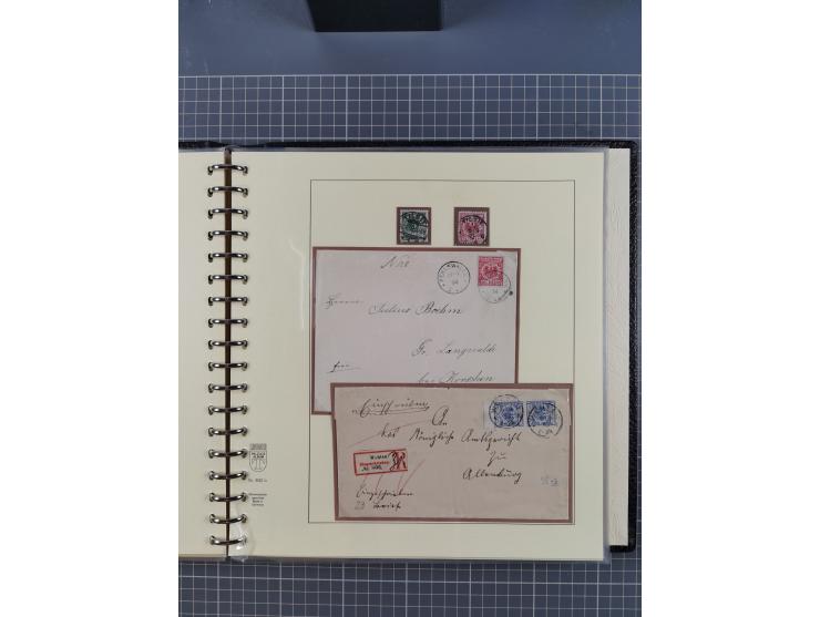 1875/45, umfangreiche Sammlung mit einigen hundert Briefen, Karten und Ganzsachen sowie einigen Briefstücken und losen Marken