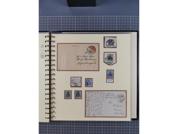 1875/45, umfangreiche Sammlung mit einigen hundert Briefen, Karten und Ganzsachen sowie einigen Briefstücken und losen Marken