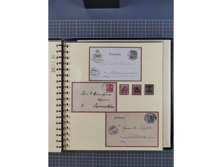 1875/45, umfangreiche Sammlung mit einigen hundert Briefen, Karten und Ganzsachen sowie einigen Briefstücken und losen Marken