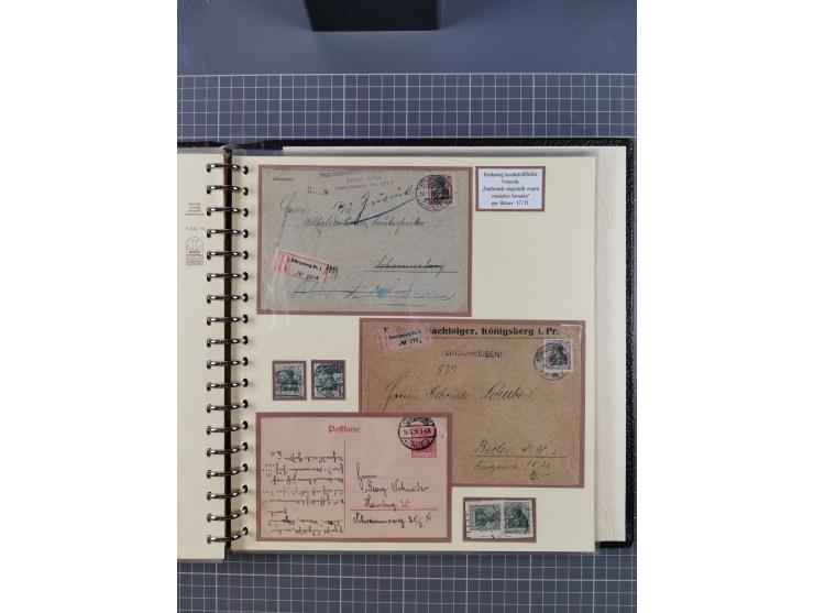 1875/45, umfangreiche Sammlung mit einigen hundert Briefen, Karten und Ganzsachen sowie einigen Briefstücken und losen Marken