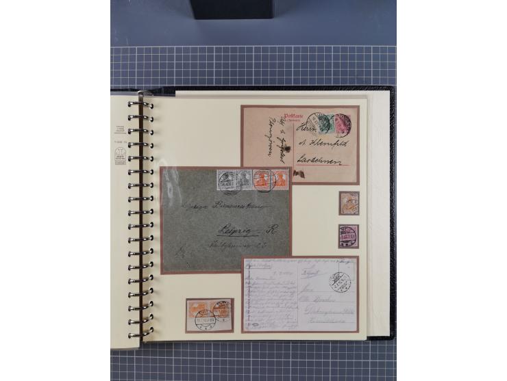 1875/45, umfangreiche Sammlung mit einigen hundert Briefen, Karten und Ganzsachen sowie einigen Briefstücken und losen Marken