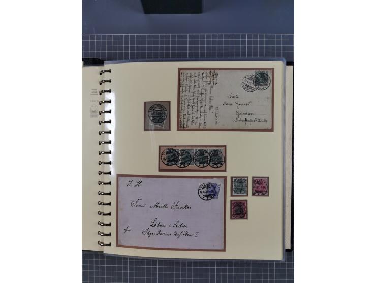 1875/45, umfangreiche Sammlung mit einigen hundert Briefen, Karten und Ganzsachen sowie einigen Briefstücken und losen Marken