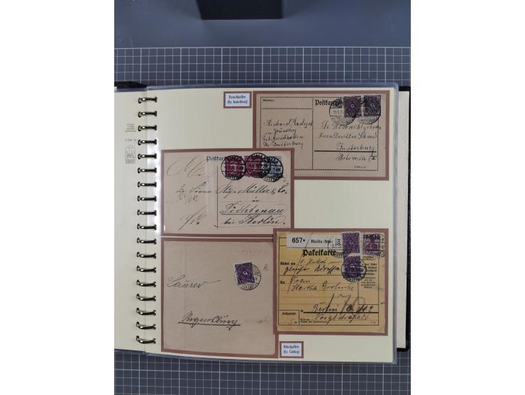 1875/45, umfangreiche Sammlung mit einigen hundert Briefen, Karten und Ganzsachen sowie einigen Briefstücken und losen Marken