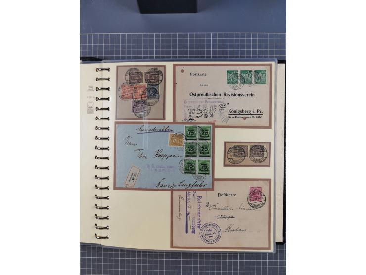 1875/45, umfangreiche Sammlung mit einigen hundert Briefen, Karten und Ganzsachen sowie einigen Briefstücken und losen Marken