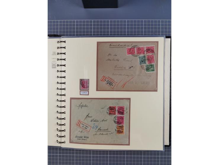 1875/45, umfangreiche Sammlung mit einigen hundert Briefen, Karten und Ganzsachen sowie einigen Briefstücken und losen Marken