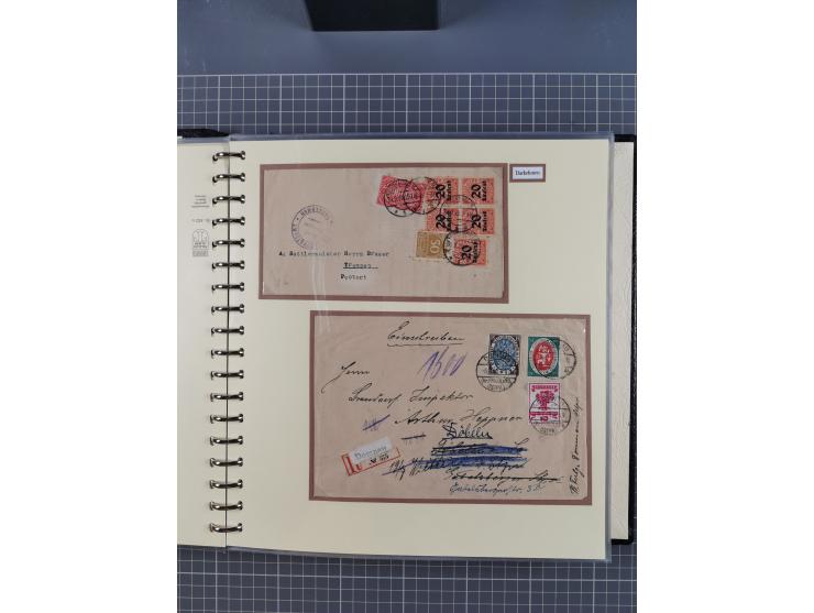 1875/45, umfangreiche Sammlung mit einigen hundert Briefen, Karten und Ganzsachen sowie einigen Briefstücken und losen Marken