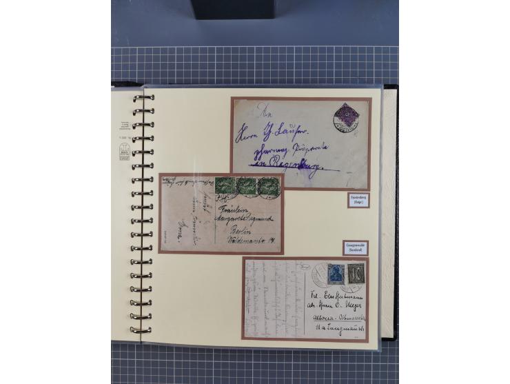 1875/45, umfangreiche Sammlung mit einigen hundert Briefen, Karten und Ganzsachen sowie einigen Briefstücken und losen Marken