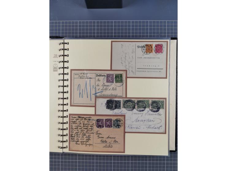 1875/45, umfangreiche Sammlung mit einigen hundert Briefen, Karten und Ganzsachen sowie einigen Briefstücken und losen Marken