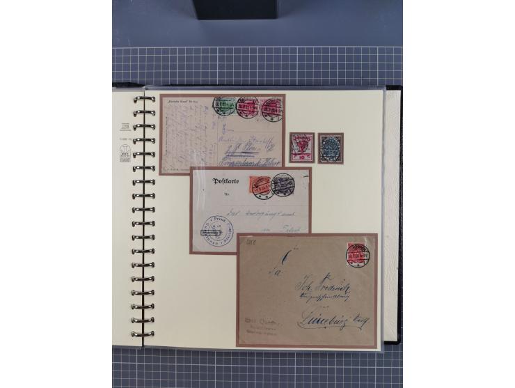 1875/45, umfangreiche Sammlung mit einigen hundert Briefen, Karten und Ganzsachen sowie einigen Briefstücken und losen Marken