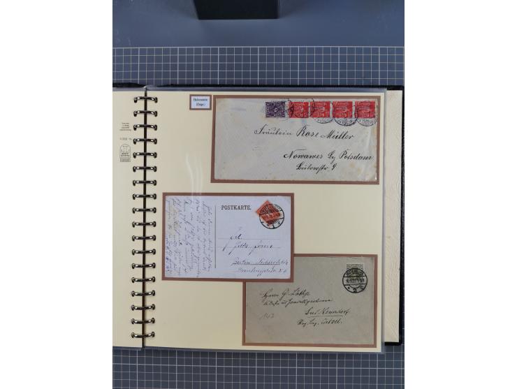 1875/45, umfangreiche Sammlung mit einigen hundert Briefen, Karten und Ganzsachen sowie einigen Briefstücken und losen Marken