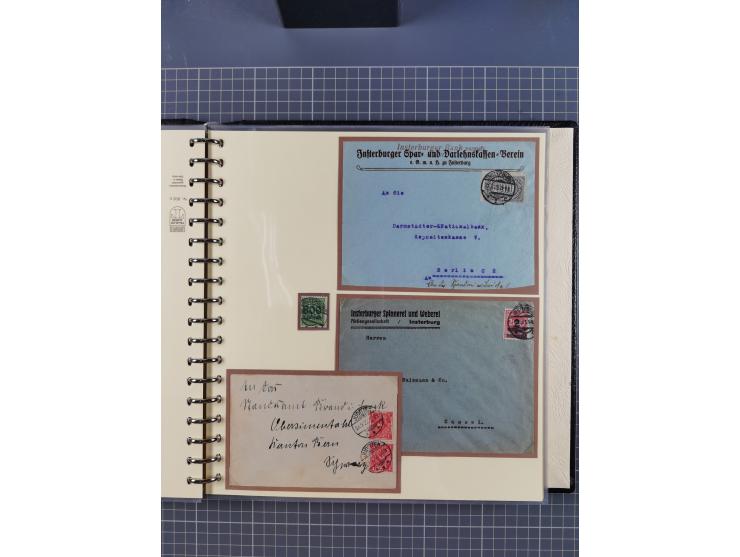 1875/45, umfangreiche Sammlung mit einigen hundert Briefen, Karten und Ganzsachen sowie einigen Briefstücken und losen Marken