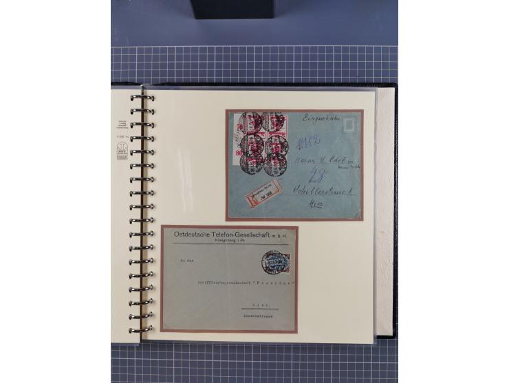 1875/45, umfangreiche Sammlung mit einigen hundert Briefen, Karten und Ganzsachen sowie einigen Briefstücken und losen Marken